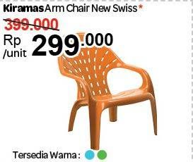 Promo Harga KIRAMAS Arm Chair New Swiss 5188  - Carrefour