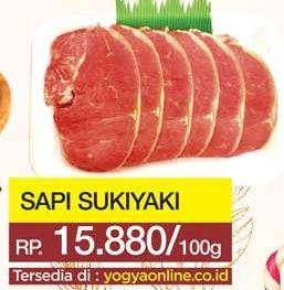 Promo Harga Sapi Sukiyaki per 100 gr - Yogya