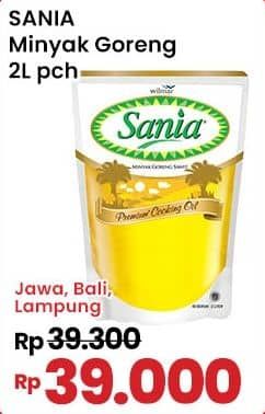 Promo Harga Sania Minyak Goreng 2000 ml - Indomaret