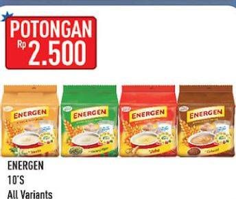 Promo Harga ENERGEN Cereal Instant All Variants per 10 sachet 30 gr - Hypermart