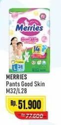 Promo Harga Merries Pants Good Skin M32, L28 28 pcs - Alfamart