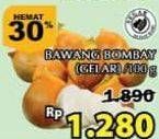 Promo Harga Bawang Bombay per 100 gr - Giant