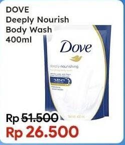 Promo Harga Dove Body Wash Deeply Nourishing 400 ml - Indomaret