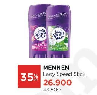 Promo Harga MENNEN Lady Speed Stick  - Watsons