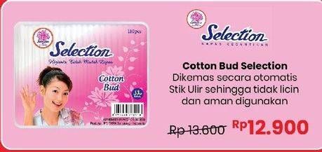 Promo Harga Selection Cotton Bud 100 pcs - Alfamart