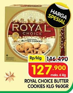 Promo Harga Danish Royal Choice Butter Cookies 960 gr - Superindo