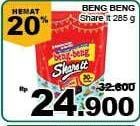 Promo Harga BENG-BENG Share It 285 gr - Giant