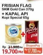 FRISIAN FLAG Susu Kental Manis Gold 370 g/ KAPAL API Kopi Special 65 g