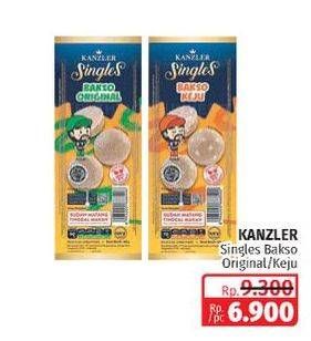 Promo Harga KANZLER Singles Bakso Keju, Original 48 gr - Lotte Grosir