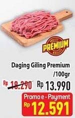 Promo Harga Daging Giling Sapi Premium per 100 gr - Hypermart