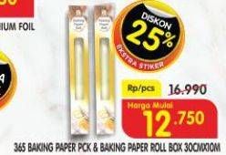 Promo Harga 365 Baking Paper Roll 30 X 10 Cm  - Superindo