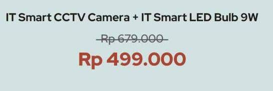 Promo Harga It Smart CCTV Camera + LED Bulb 9W  - iBox