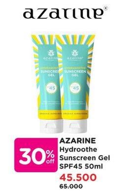 Promo Harga AZARINE Hydrasoothe Sunscreen Gel SPF45 50 ml - Watsons