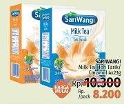 Promo Harga Sariwangi Milk Tea Teh Tarik, Caramel 4 pcs - LotteMart