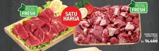 Promo Harga Daging Semur/ Daging Rawon per 100 gr - LotteMart