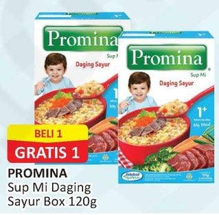 Promo Harga PROMINA Sup Mi Daging Sayur 120 gr - Alfamart