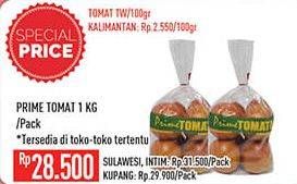 Promo Harga PRIME L Tomat Organic 1000 gr - Hypermart