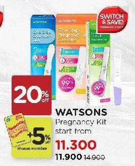 Promo Harga Watsons One Step Pregnancy Test  - Watsons
