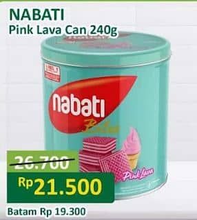 Promo Harga Nabati Bites Kecuali Pink Lava 240 gr - Alfamart