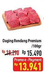 Promo Harga Daging Rendang Sapi Premium per 100 gr - Hypermart