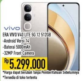 Promo Harga Vivo V40 Lite 5G  - Hypermart