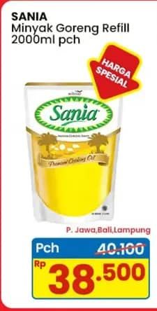 Promo Harga Sania Minyak Goreng 2000 ml - Indomaret