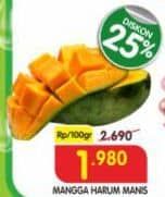 Promo Harga Mangga Harum Manis per 100 gr - Superindo