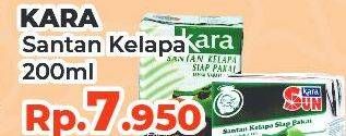 Promo Harga KARA Coconut Cream (Santan Kelapa) 200 ml - Yogya