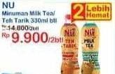 Promo Harga NU Milk Tea/ Teh Tarik 330 mL  - Indomaret