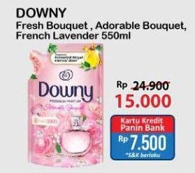 Promo Harga Downy Premium Parfum Fresh Bouquet, Adorable Bouquet, French Lavender 550 ml - Alfamart