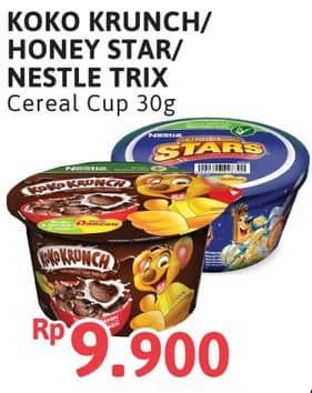Promo Harga Nestle Cereal Cup Koko Krunch Honey Stars Trix 30 Gr Sereal ...