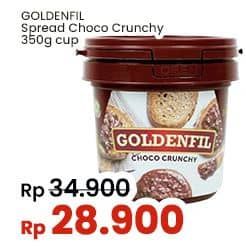 Promo Harga Goldenfil Selai Choco Crunchy 350 gr - Indomaret