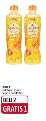 Promo Harga POKKA Natsbee Drink Honey Lemon 450 ml - Alfamidi