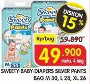 Promo Harga Sweety Silver Pants M30, L28, XL26  - Superindo