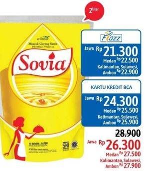 Promo Harga SOVIA Minyak Goreng 2 ltr - Alfamidi