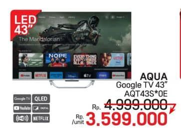 Promo Harga Aqua AQT43S80EUX  - LotteMart