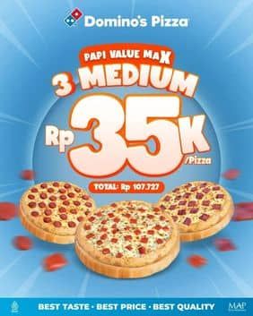 Promo Harga Papi Value Max  - Domino Pizza