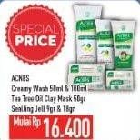 Promo Harga Acnes Creamy Wash/Oil Clay Mask/Sealing Gel  - Hypermart