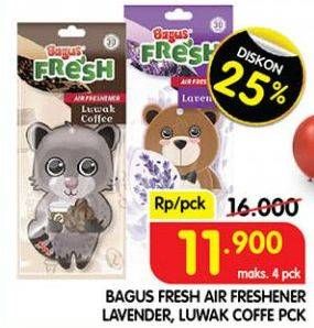 Promo Harga Bagus Fresh Air Freshener Lavender, Luwak Coffee 10 gr - Superindo