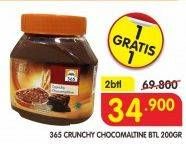 Promo Harga 365 Crunchy Chocomaltine 200 gr - Superindo