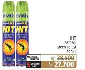 Promo Harga HIT Aerosol Green Forest 600 ml - Lotte Grosir