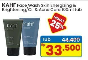 Promo Harga Kahf Face Wash Skin Energizing And Brightening, Oil And Acne Care 100 ml - Indomaret