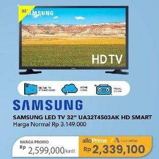 Promo Harga Samsung UA32T4503AK HD | Smart TV 32 Inci  - Carrefour