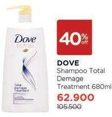 Promo Harga DOVE Shampoo Total Damage Treatment 680 ml - Watsons