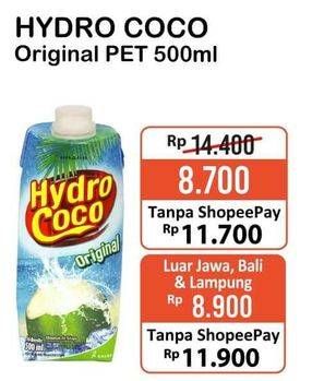 Promo Harga HYDRO COCO Minuman Kelapa Original 500 ml - Alfamart