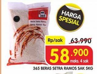 Promo Harga 365 Beras 5 kg - Superindo