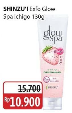 Promo Harga Shinzui Glow Spa Exfoliating Gel Ichigo 130 ml - Alfamidi