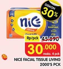 Promo Harga Nice Facial Tissue 1000 gr - Superindo