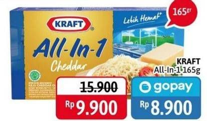 Promo Harga KRAFT All in 1 Cheddar 165 gr - Alfamidi