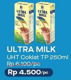 Promo Harga ULTRA MILK Susu UHT Coklat 250 ml - Alfamart